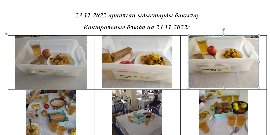 Тегін және ақылы мәзір 23.11.2022/// Бесплатное и платное меню на 23.11.2022г.