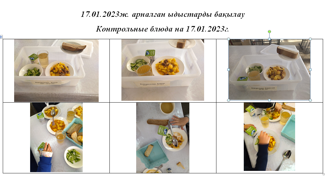 17.01.2023 жылға арналған ақылы және тегін мәзір./// Платное и бесплатное меню на 17.01.2023г.