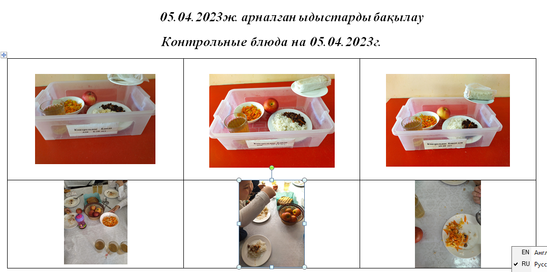 Тегін және ақылы мәзір 05.04.2023 ж./// Бесплатное и платное меню 05.04.2023г.