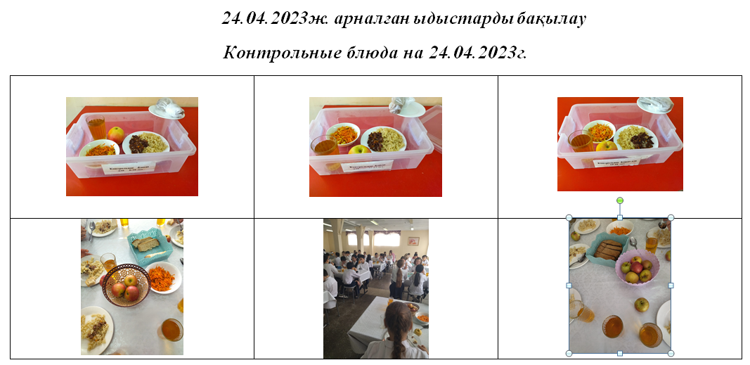 Тегін және ақылы мәзір 24.04.2023 ж. Бесплатное и платное меню 24.04.2023г