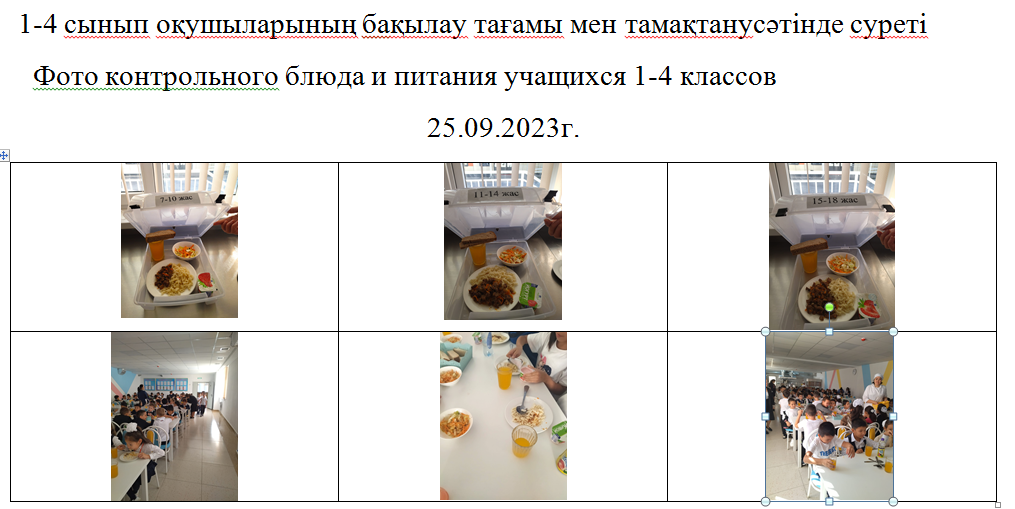 Тегін және ақылы мәзір 25.09.2023 ж.///Бесплатное и платное меню 25.09.2023г.
