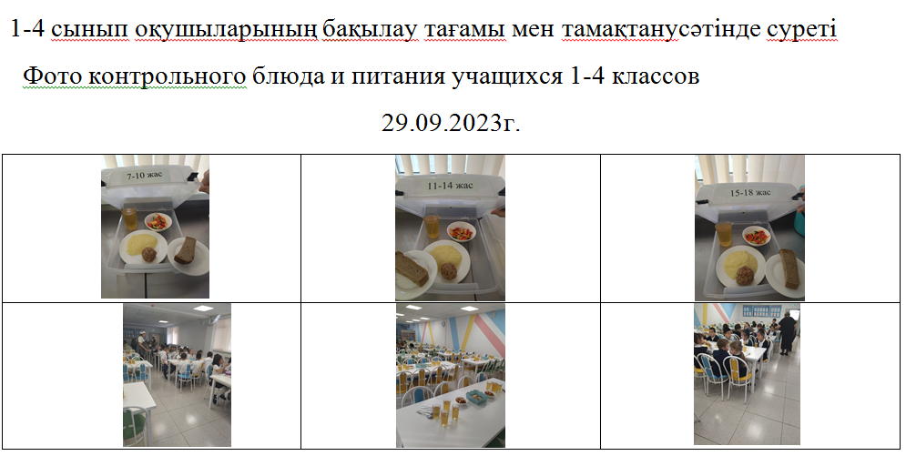 Тегін және ақылы мәзір 29.09.2023 ж.///Бесплатное и платное меню 29.09.2023г.