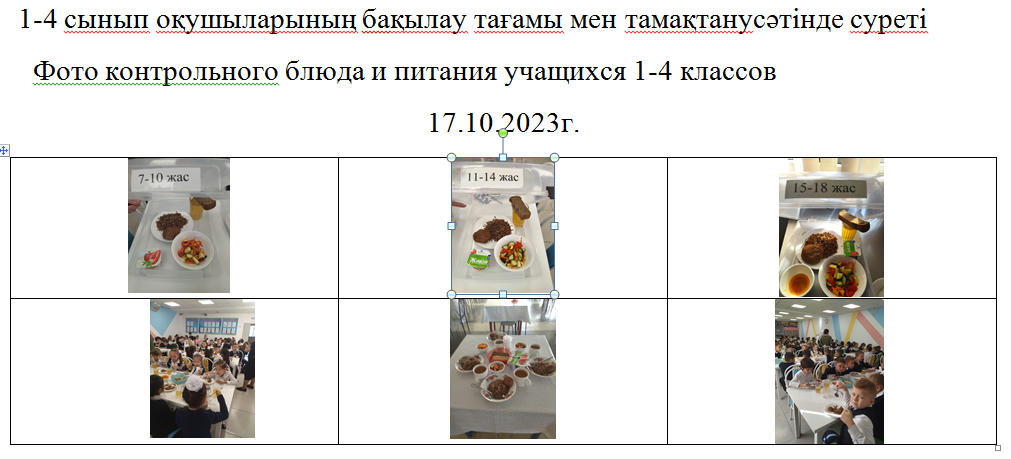 Тегін және ақылы мәзір 17.10.2023 ж./// Бесплатное и платное меню 17.10.2023г