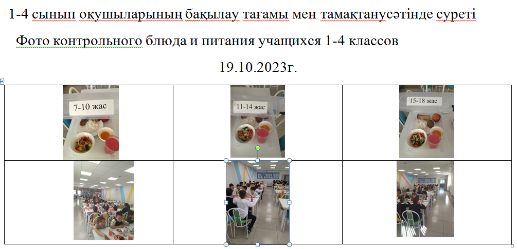 Тегін және ақылы мәзір 19.10.2023 ж.///Бесплатное и платное  меню 19.10.2023г.