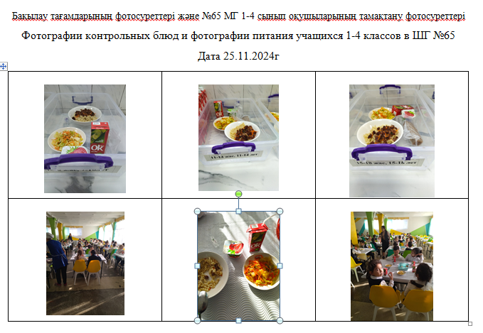 Күнделікті тегін мәзір 1-4 сыныптар үшін, 5-11 сыныптар үшін ХӘОТ  санатынан. 25.11.2024 ж./// Ежедневное бесплатное меню для 1-4кл., для 5-11кл. СУСН