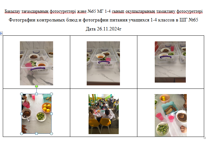 ХӘОТ  санатындағы 5-11 сыныптар үшін 1-4 сыныптарға арналған күнделікті тегін мәзір. 26.11.2024 ж./// Ежедневное бесплатное меню для 1-4кл., для 5-11к