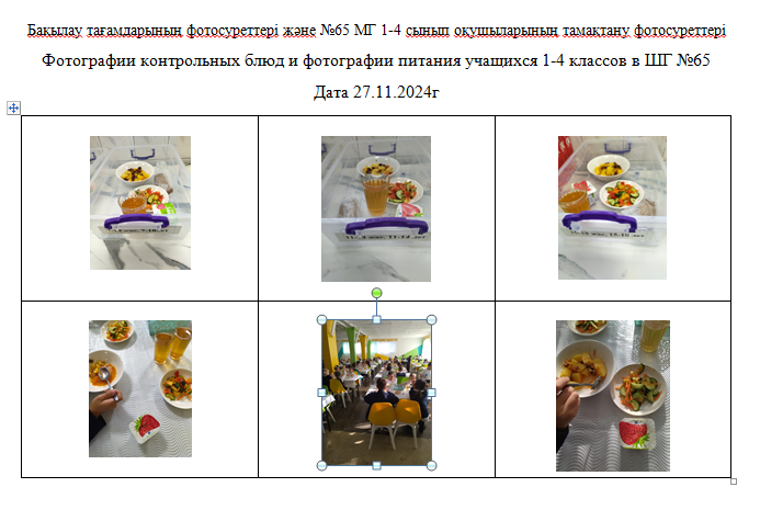 Күнделікті тегін мәзір 1-4 сыныптар үшін, 5-11 сыныптар үшін ХӘОТ  санатынан. 27.11.2024 ж./// Ежедневное  бесплатное меню для 1-4кл., для 5-11кл.СУСН