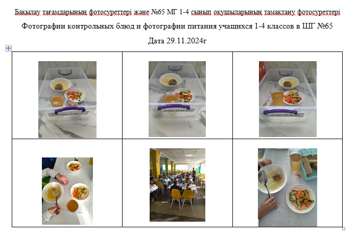 ХӘОТ   санатындағы 5-11 сыныптар үшін 1-4 сыныптарға арналған күнделікті тегін мәзір. 29.11.2024 ж./// Ежедневное бесплатное  меню для 1-4кл.,для 5-11