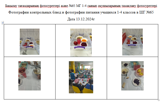 Күнделікті тегін мәзір 1-4 сыныптар үшін, 5-11 сыныптар үшін ХӘОТ  санатынан. 13.12.2024 ж.///Ежедневное  бесплатное  меню для 1-4кл., для 5-11кл СУСН
