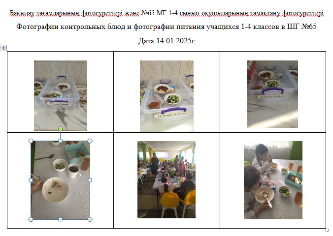 ХӘОТ   санатындағы 5-11 сыныптар үшін 1-4 сыныптарға арналған тегін күнделікті мәзір. 14.01.2025 ж.///Бесплатное ежедневное меню для 1-4кл., для 5-11к