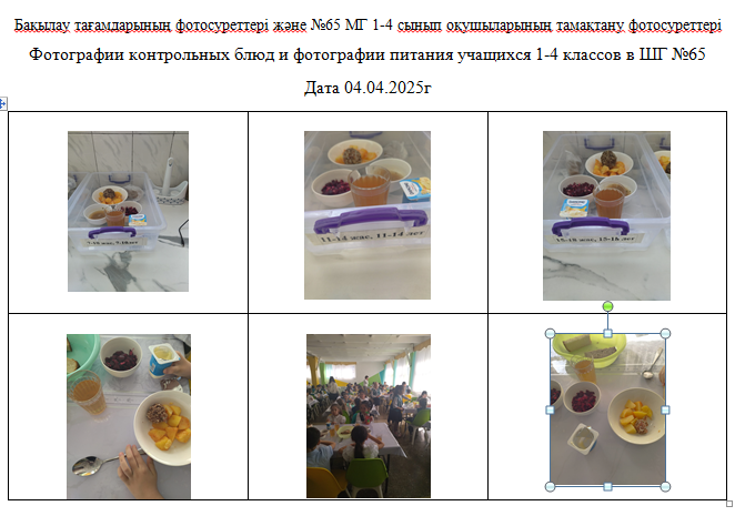 Күнделікті тегін мәзір 1-4 сыныптар үшін, 5-11 сыныптар үшін  ХӘОТ  санатынан.04.04.2025 ж./// Ежедневное  бесплатное    меню для 1-4кл., для  5-11кл.   из категории  СУСН .