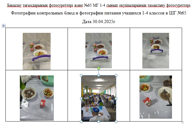 ХӘОТ   санатындағы 5-11 сыныптар үшін 1-4 сыныптарға арналған күнделікті тегін мәзір. 30.04.2025 ж./// Ежедневное  бесплатное   меню для 1-4кл., для    5-11 кл.   из категории СУСН.