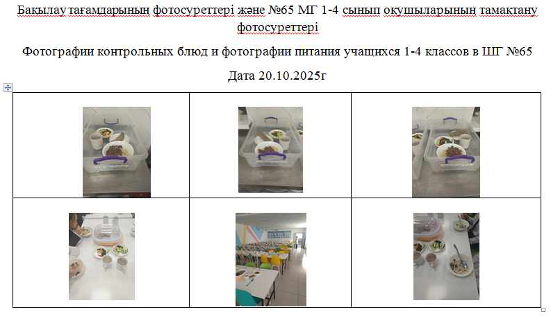 1-4 сыныптарға арналған күнделікті тегін мәзір, 20.10.2025 Ж. арналған ХӘОТ санатындағы 5-11 сыныптар үшін./// Ежедневное  бесплатное меню для 1-4 классов,   для 5-11 классов  из категории СУСН.