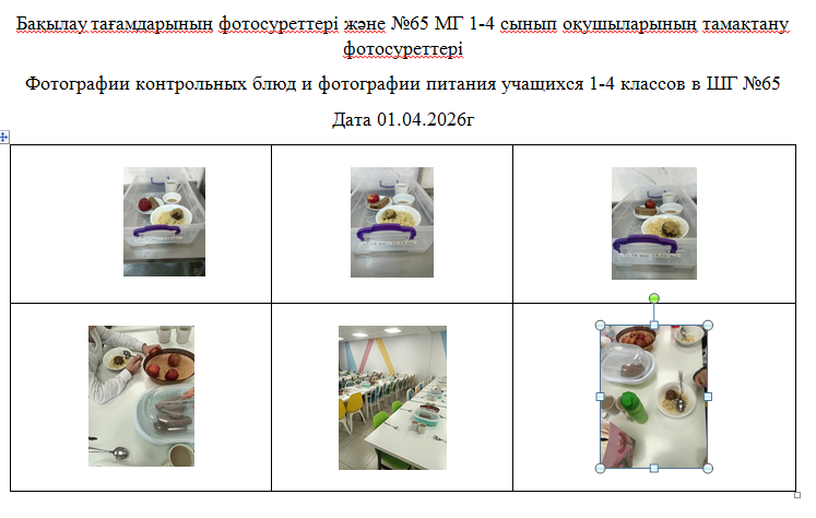 1-4 сыныптарға арналған күнделікті тегін мәзір, 01.04.2026 ж. ХӘОТ  санатындағы 5-11 сыныптар үшін./// Ежедневное  бесплатное  меню для 1-4 классов,  для  5-11 классов из категории СУСН  за 01.04.2026г.