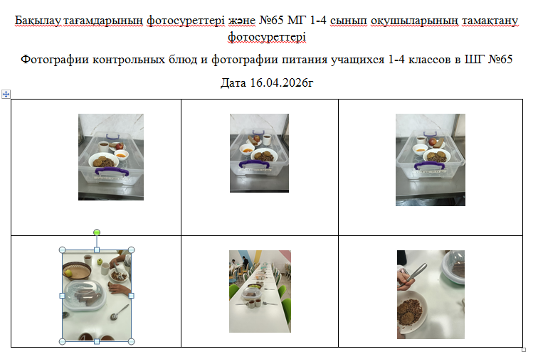 1-4 сыныптарға арналған күнделікті тегін мәзір, 16.04.2026 ж. ХӘОТ санатындағы 5-11 сыныптар үшін./// Ежедневное  бесплатное  меню для  1-4 классов,  для  5-11 классов  из категории СУСН  за 16.04.2026г.