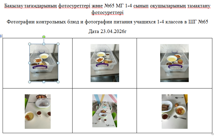 1-4 сыныптарға арналған күнделікті тегін мәзір, 23.04.2026 ж.  ХӘОТ  санатындағы 5-11 сыныптар үшін./// Ежедневное  бесплатное меню для  1-4классов,  для  5-11 классов  из категории  СУСН  за 23.04.2026г.