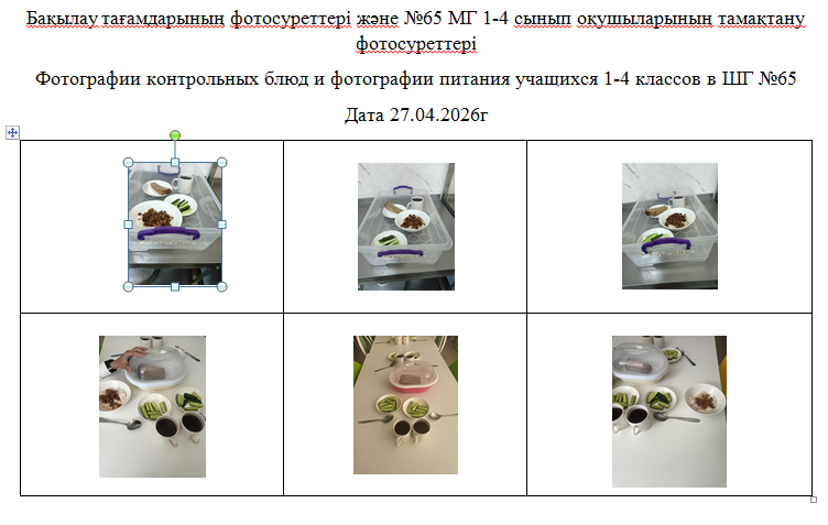 1-4 сыныптардың күнделікті тегін мәзірі, 27.04.2026 ж. ХӘОТ  санатындағы 5-11 сыныптар үшін./// Ежедневное  бесплатное  меню для 1-4 классов,  для 5-11 классов  из категории  СУСН  за 27.04.2026г.